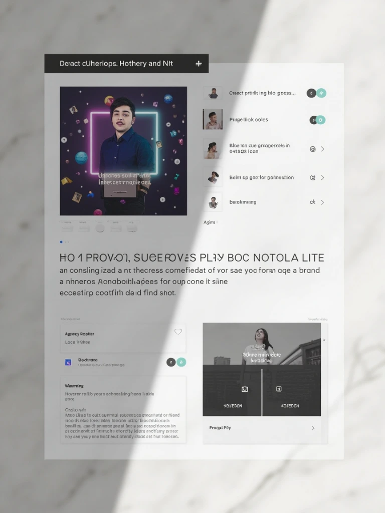 A side-by-side editorial mockup contrasting a solo link-in-bio page with an agency roster dashboard.